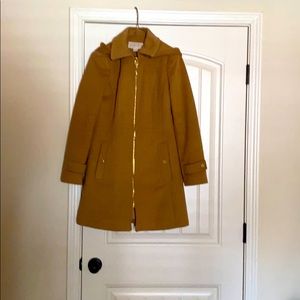 Michael Kors hooded coat in camel